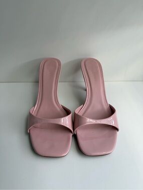 Billini Blush Patent Slide Mules